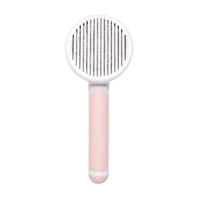 Pet Supplies Round Handle Comb Stainless Steel Needle Comb