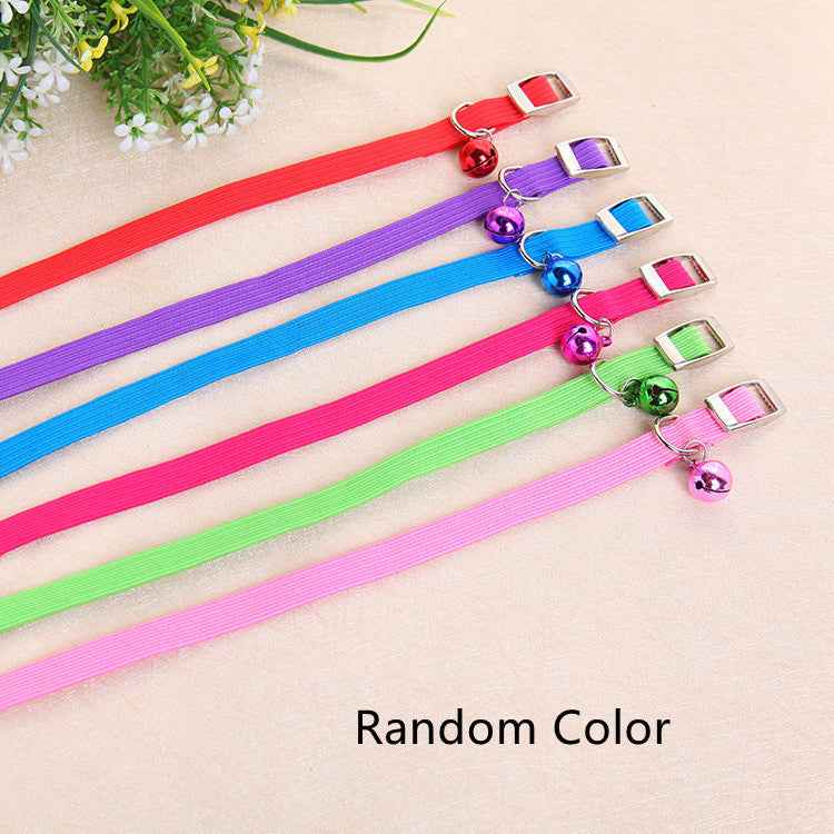 Pet Fashion Dog And Cat Elastic Band Bell Collar