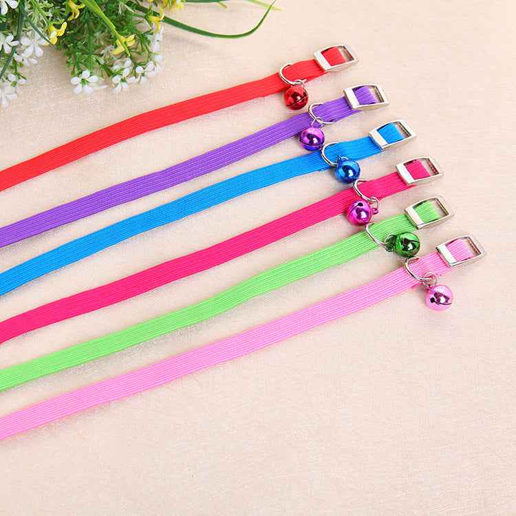 Pet Fashion Dog And Cat Elastic Band Bell Collar